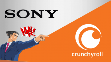 شعار كرانشي رول مع شعار سوني المالكة لمنصة Crunchyroll